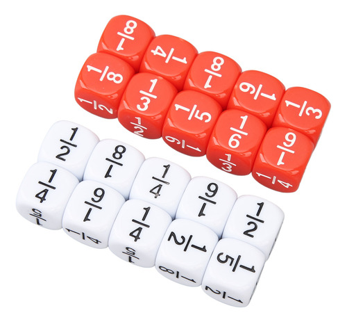 Dados De Números Fracionários, 20 Unidades, Desenvolvimento