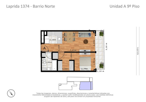 Venta Departamento De 2 Ambientes En Construcción En Barrio Norte