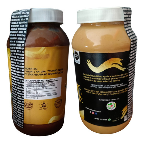 2 Pack Crema De Cacahuate Natural + Proteín Iso, Cocoa 750g