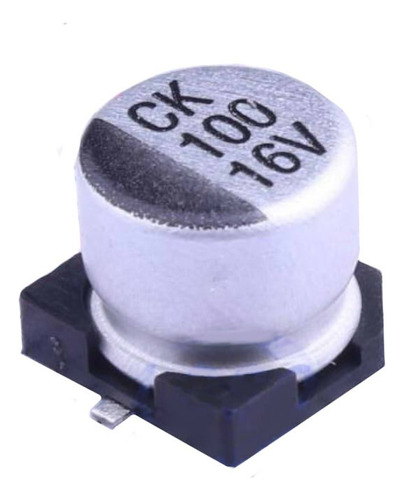 Condensador 100mf 16v Capacitor 100uf Smd (pack De 50 Unds)