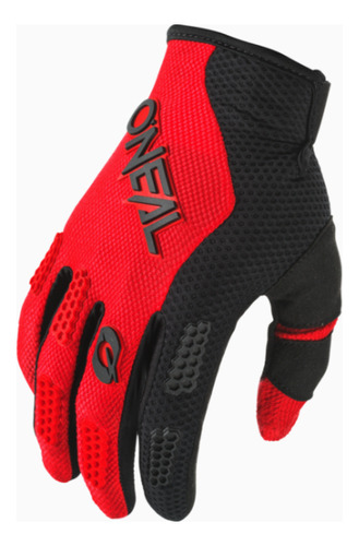 Par de guantes para motociclista O'Neal Element red talle P