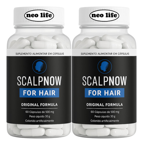 2x Scalpnow For Hair 120 Caps Original - Fórmula Scalpnow