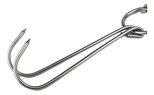 Tihood 6 Piezas De Ganchos Dobles De Acero Inoxidable De 9.4