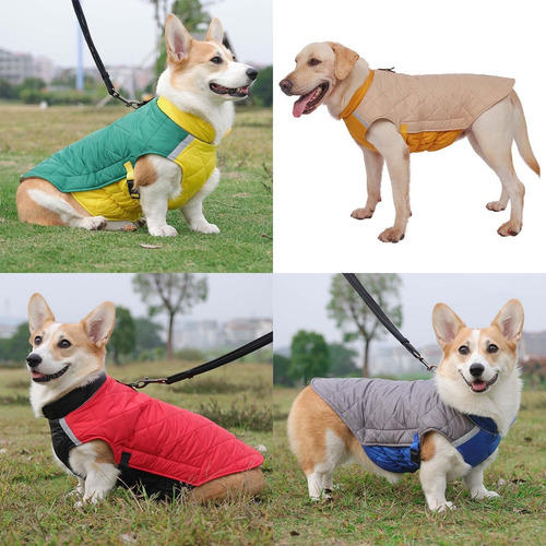 (g-2xl) Chaleco Reflectante Para Perros Con Anillo En D Para