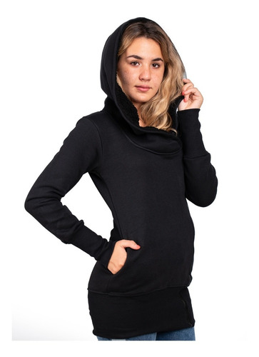 Imagen 2 de 9 de Campera Buzo Hoodies Mujer Hoddie Corderito Camperon A01