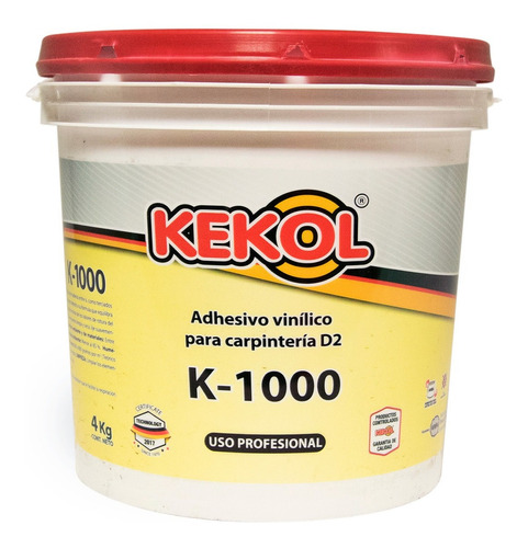 Adhesivo Vinílico Kekol K1000 Carpintero Madera Fenolico 4kg