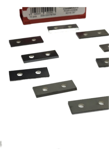 Imagen 3 de 8 de Juego 10 Insertos Para Cabezales Para Cepillar 30x12x 1.5mm