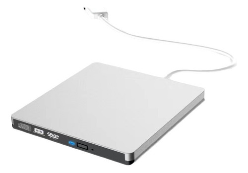 Gravador e Leitor de DVD Externo USB 3.0 Slim - Compatível com CD/DVD para Windows e MacBook | gravador dvd externo | leitor cd usb | leitor cd dvd externo
