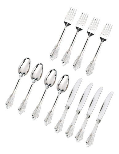 2 Cubiertos Desechables Tenedores De Plástico Cucharas