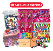 Comprar Kit Doces 50 Sacolinhas Surpresa Guloseimas Festa Infantil