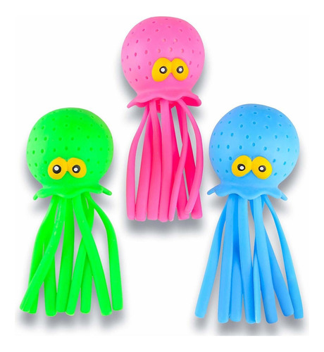 Juguetes  Juego De 3 Bolas De Agua De Pulpo,  De Bañ Fr80jb