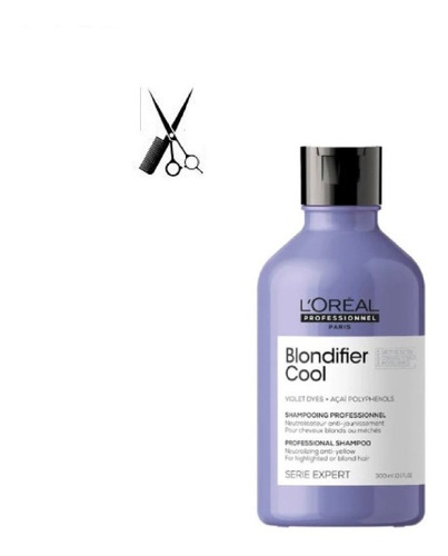 Imagen 4 de 6 de Shampoo L'oréal Professionnel Serie Expert Blondifier Cool En Botella De 300ml Por 1 Unidad