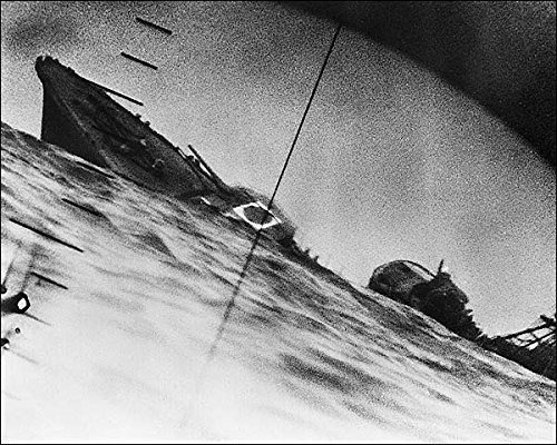 Wwii Submarino Periscope Japonés Destroyer 11 x 14 haluro De