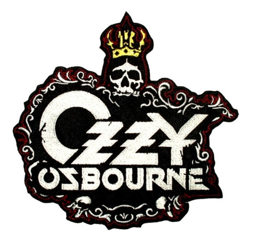 Parche Bordado Logo Ozzy Osbourne Grande Rock Heavy Metal