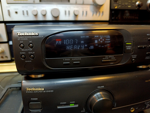 Espectacular Minicomponente Technics 80watt Ch515 Hbaudio Negro 80 W (Usado)