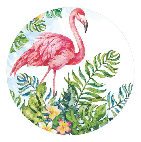 Painel Redondo De Festa Flamingo 150x150 - Fla01