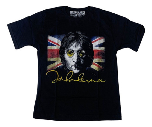 Camiseta Beatles Blusa Preta Unissex John Lennon Mr321