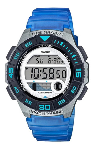 Reloj Casio Ws-1100h-2a Azul 10 Años De Batería 3a Hombre