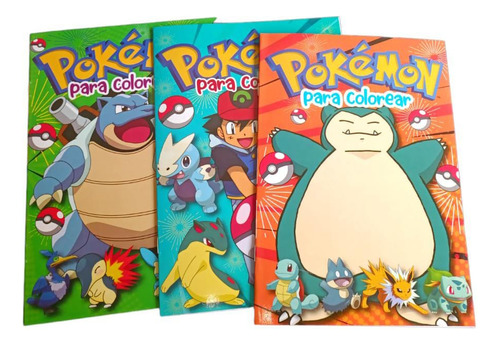 10 Libros Libro Para Colorear Colección Infantil Pokemon