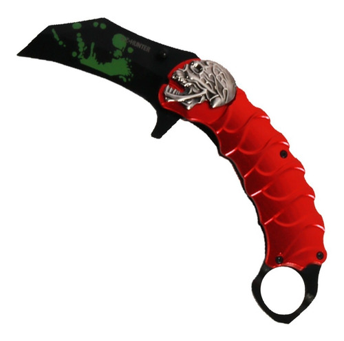 Canivete Karambit Kantas - Cs Go - Vermelho