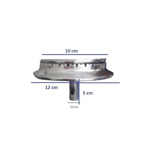 Quemador Con Tapa Aluminio 12cm Diámetro Para Cocina Mabe  