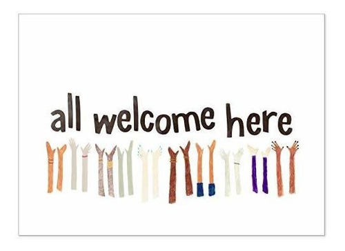 Pósteres All Welcome Here Art Print. Diversity And Inclusivi