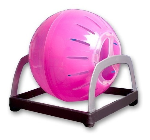Imagen 1 de 3 de Esfera Para Hamster Jerbo Topo Ruso 17 Cm Con Base Y Soporte
