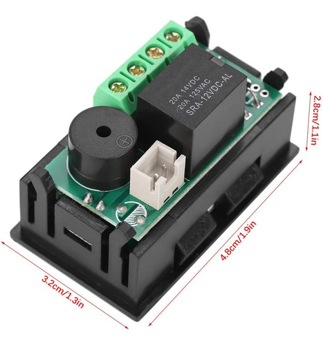 Controlador De Temperatura, Dc12v 20a Relé Pantalla Digital