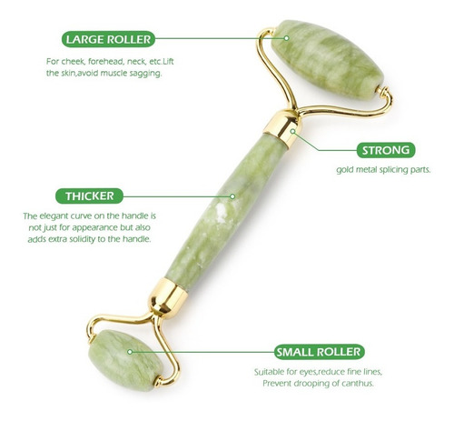Imagen 3 de 3 de Piedra De Jade Facial Para Masajes