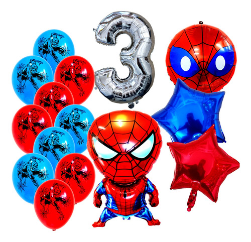 Combo Kit Globos Hombre Araña