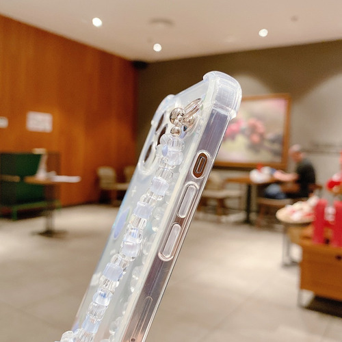 Imagen 10 de 10 de Carcasa Transparente Protectora Con Pulsera Para Samsung