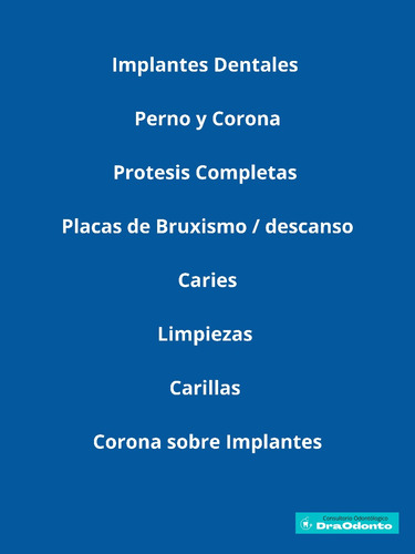 Consultorio Odontológico, Implantes Dentales, Perno Y Corona