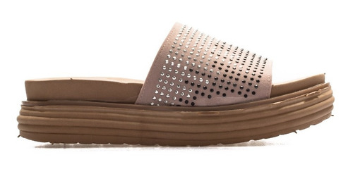 Sandalias Mujer Verano Estilo Zuecos Con Faja Ancha Y Tachas