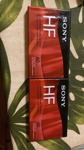 2 Cassettes Sony High Fidelity Audio Cassette 60 Minutes