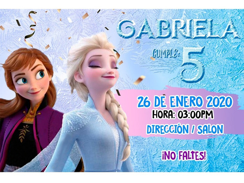 Invitaciones Personalizadas Para Imprimir Frozen 2