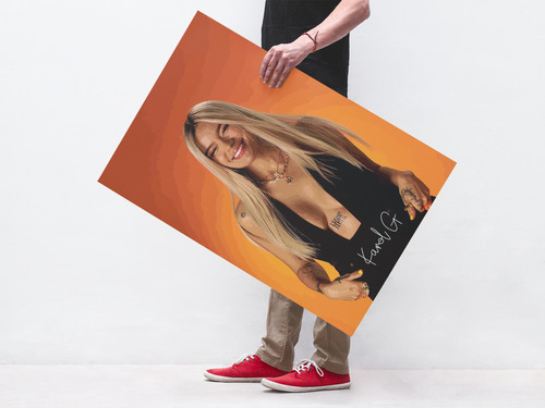 Mural Moderno De Karol G Estilo Vibrante Full Hd