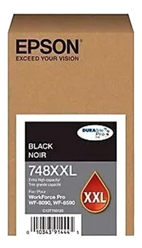 Imagen 1 de 7 de Cartucho Epson T748xxl Negro Orig Wf 6090/6590 Cuotas