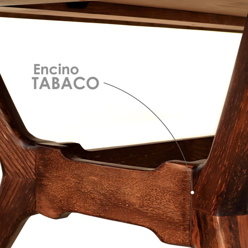 Mesa De Comedor Paris Para 6 Personas Estilo Escandinavo Color de la tapa Café tabaco Color de las patas Chocolate