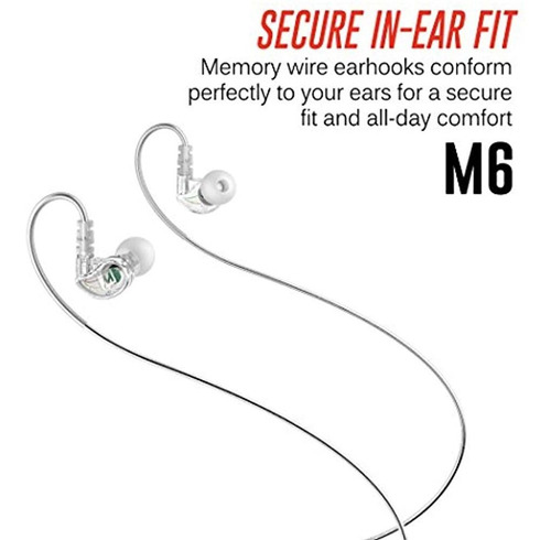 Imagen 5 de 5 de Mee Audio M6 Auriculares Internos Deportivos Con Cable Y Res