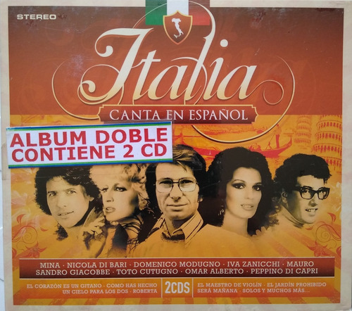 Italia Canta En Español Álbum 2 Cd Nuevos Grandes Artistas