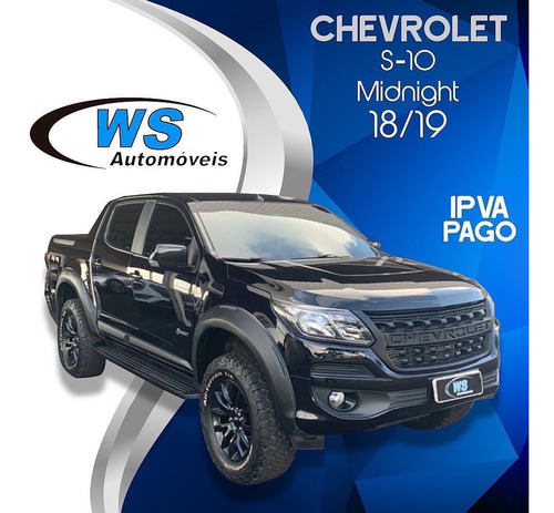 Imagem 3 de 10 de Chevrolet Gm S10 Midnight 2.8 Preto 2019