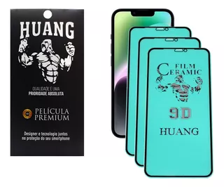 Película Huang Cerâmica Hd Para iPhone - Pack 3 Un.