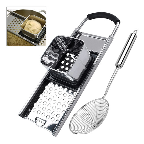 Spaetzle Maker De Acero Inoxidable De Alta Calidad Con Mango