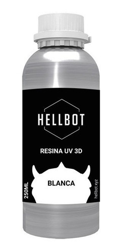 Resina Hellbot Dura Estandar 405nm250ml Impresora 3d Dlp Lcd