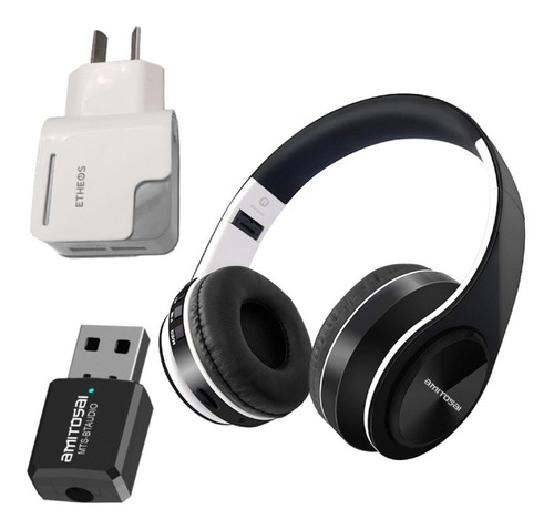 Auriculares Inalámbricos+ Transmisor Bt+ Cargador 2 Puertos9