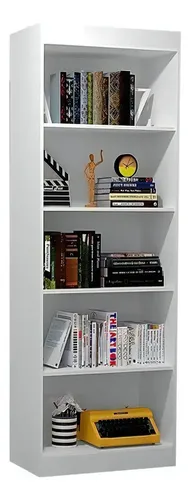 Organizador Estante P Livros 5 Nichos Multiuso Havaí Cor Branco