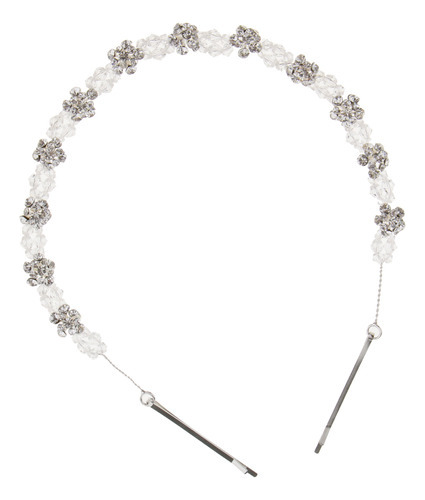 Diadema Generic Generic De Crystal + Rhinestone Diseño As Described - Blanco