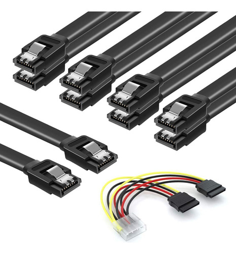 Cocomk Cables Iii Cable De Datos Ssd 6.0 Gbps Cocomk Power . Color Negro