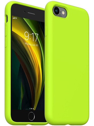 Funda Ouxul Para iPhone SE 2020/iPhone 7/8 (amarillo Fluor)