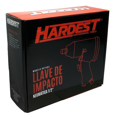 Imagen 2 de 7 de Llave De Impacto Neumatica Hardest Encastre 1/2 310nm